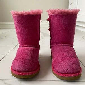 Pink Bailey Bow Uggs - Toddler size 9